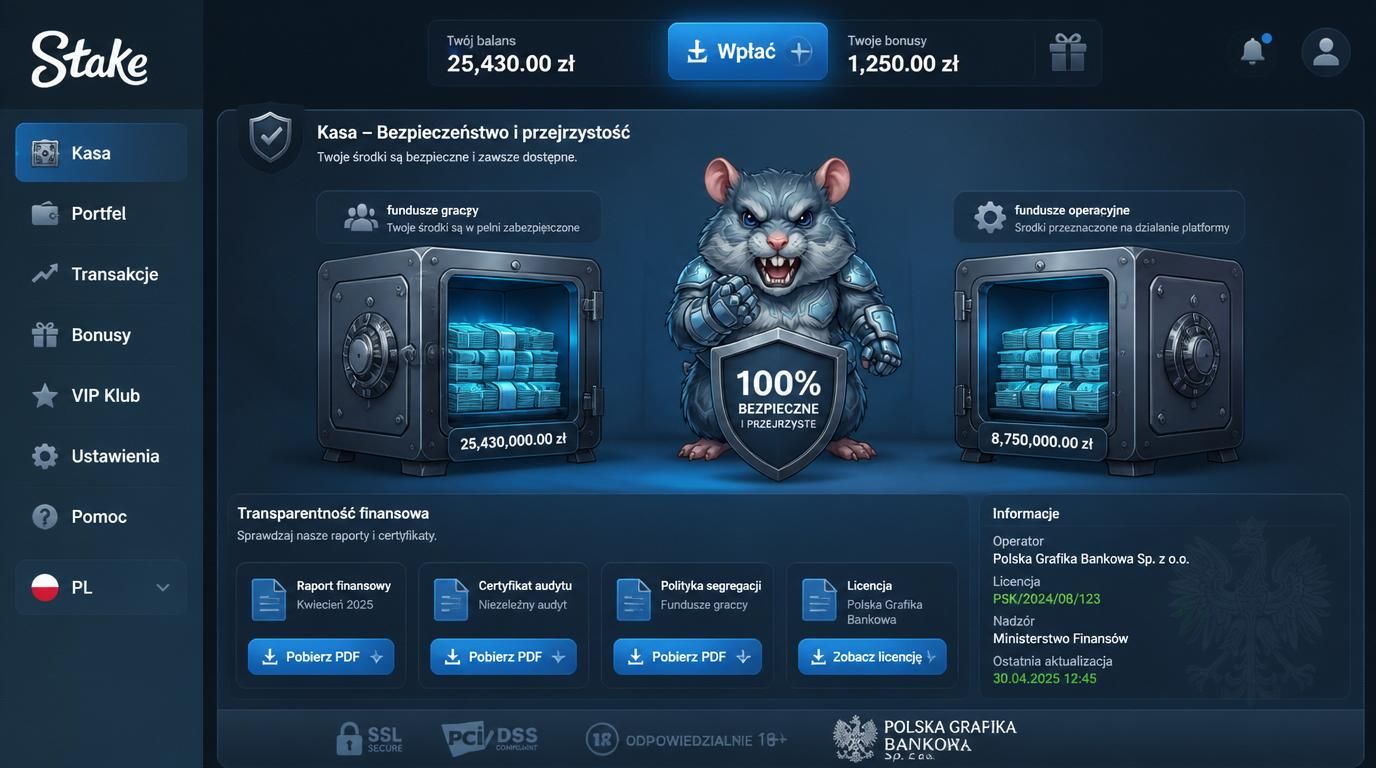Symbolika segregacji środków – oddzielne fundusze dla graczy.
